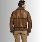 Fashion Brown Shearling Jacket for Winter
