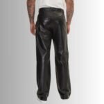 Shiny Black Leather Pants for a Sleek Look