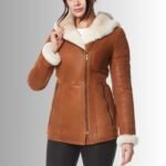 Ladies Brown Leather Jacket