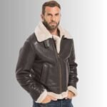 Aviator Brown Shearling Jacket for Men