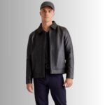 Stylish black leather jacket looks for men