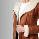 Brown Leather Trench Coat Women