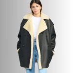 Stylish Shearling Leather Jacket Women