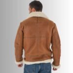 High-Quality Brown Shearling Leather Jacket