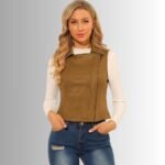 Brown Suede Vest Outfit