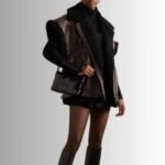 Women's dark brown leather vest