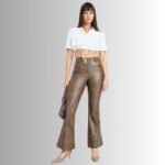 Stylish brown skinny pants for women