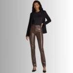 Women’s Brown Leather Pants