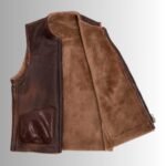 Stylish men’s shearling vests