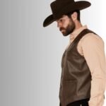 western leather vest for men