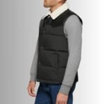 Men's winter leather vest