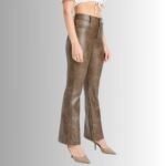 Chic brown skinny jeans for women