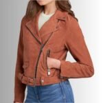 Suede Motorcycle Jacket Women