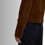 Soft Brown Suede Leather Jacket