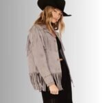Western fashion leather jackets for women