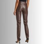 Brown Leather Pants Outfit Women