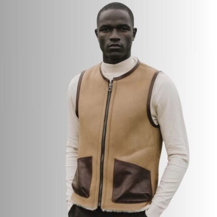 Men's Shearling Vest - Stylish Outerwear